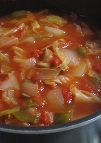 お鍋にたっぷり♪ダイエットトマトスープ