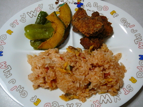 炊飯器パエリア