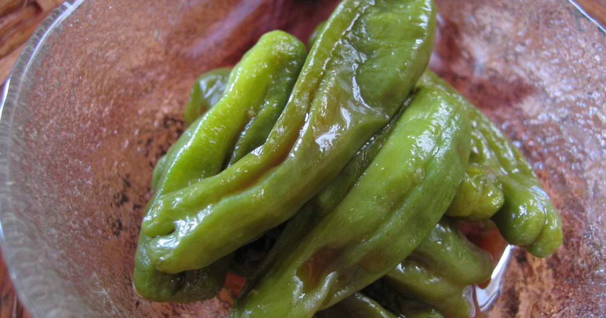 簡単小鉢☆焼きししとうポン酢浸し by りえおさん 【クックパッド】 簡単おいしいみんなのレシピが358万品