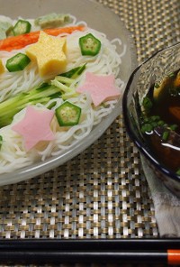 あさりだしの七夕そうめん