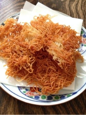 簡単☆余ったそうめんでお煎餅♪