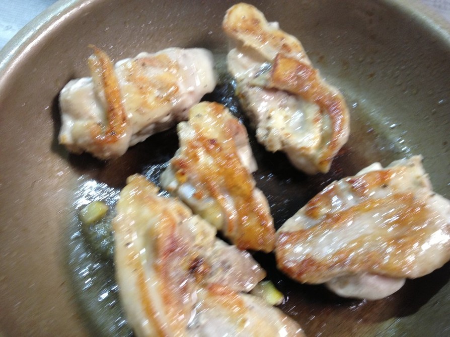 鶏ぶつ切りの塩レモンソテーの画像