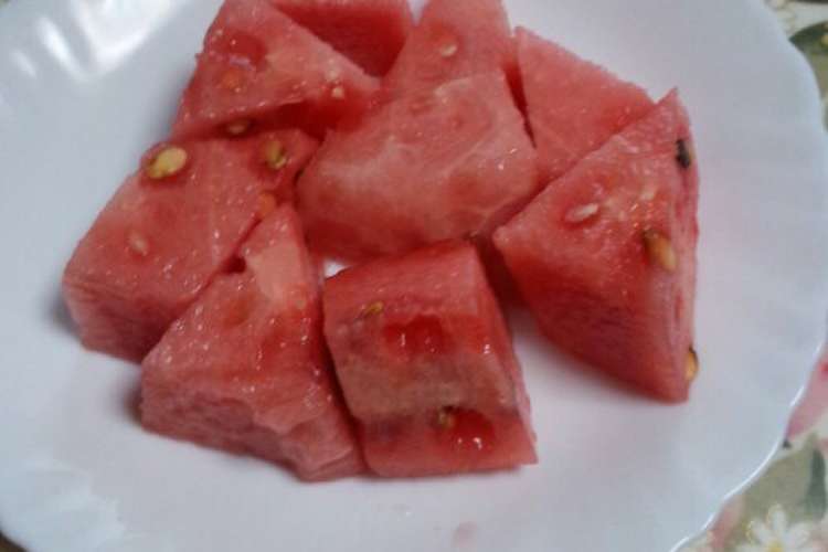 塩レモンスイカ レシピ 作り方 By うさうさまろん クックパッド 簡単おいしいみんなのレシピが355万品