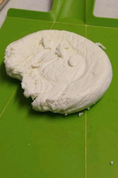 パニール（手作りカッテージチーズ）の写真