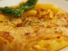 夜ご飯☆卵料理!スペインのトルティーリャ