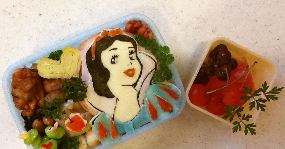 ディズニープリンセス白雪姫のキャラ弁 レシピ 作り方 By あそりママ クックパッド 簡単おいしいみんなのレシピが374万品
