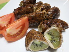 NZ産キウイの豚肉巻き