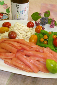 加賀野菜赤ズイキのカラフルサラダ