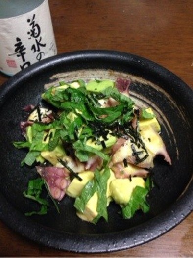 日本酒＆ワインに★蛸とアボカドのサラダの写真