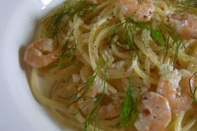 海老のにんにくクリームパスタ ディル風味 レシピ 作り方 By ルロワ モワ クックパッド