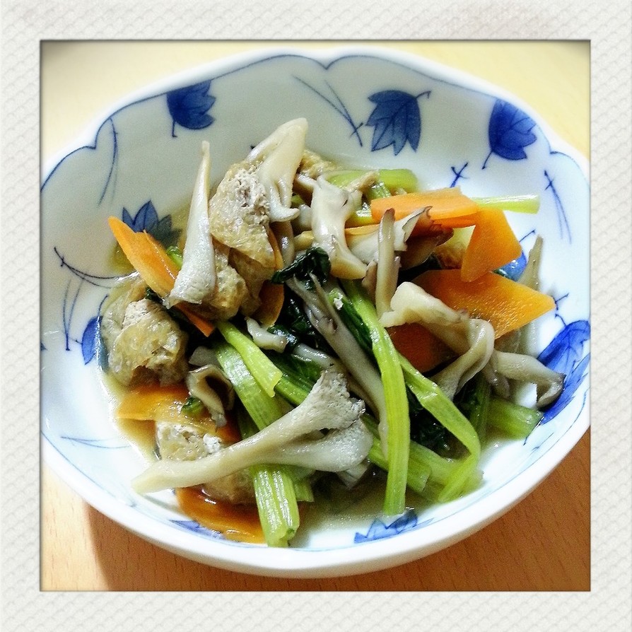 小松菜の煮浸し　めんつゆレシピの画像