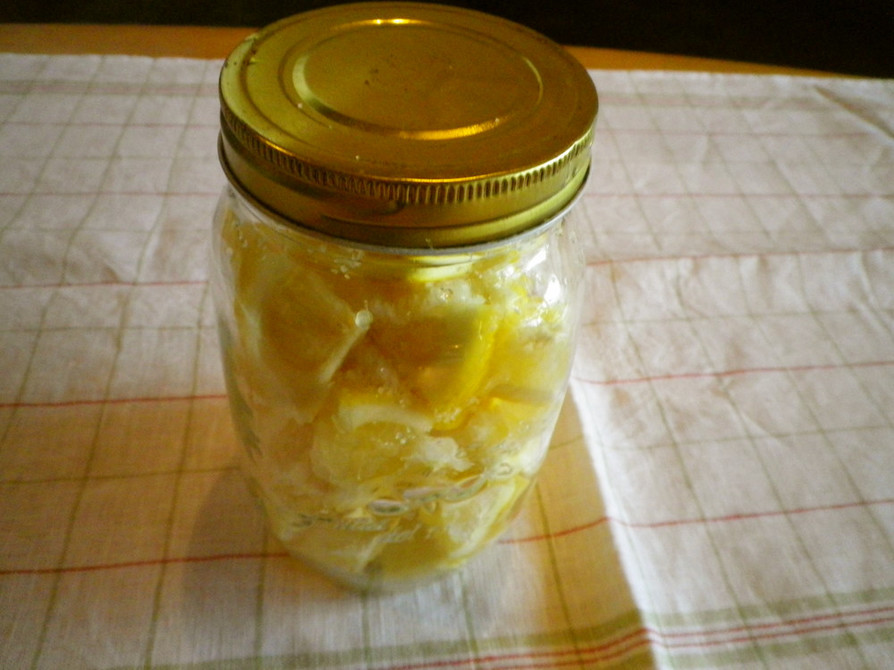 自家製塩レモンの作り方の画像