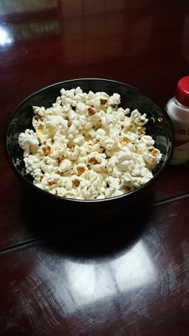 レンジでチン!簡単ポップコーン!