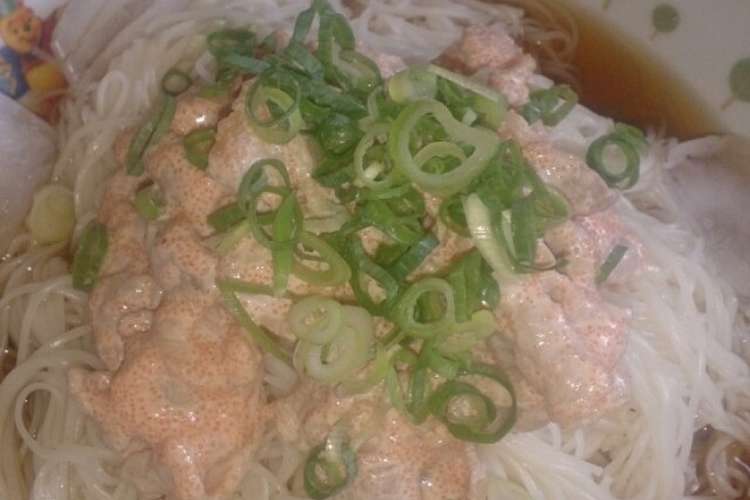 夏に豚の明太マヨネーズのせそうめん レシピ 作り方 By ﾐヵち クックパッド 簡単おいしいみんなのレシピが354万品