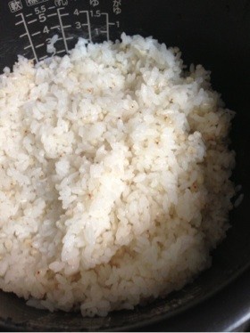 そば米ご飯の画像