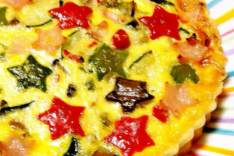 華やか夏野菜の簡単キッシュ 七夕に レシピ 作り方 By Rie クックパッド 簡単おいしいみんなのレシピが352万品