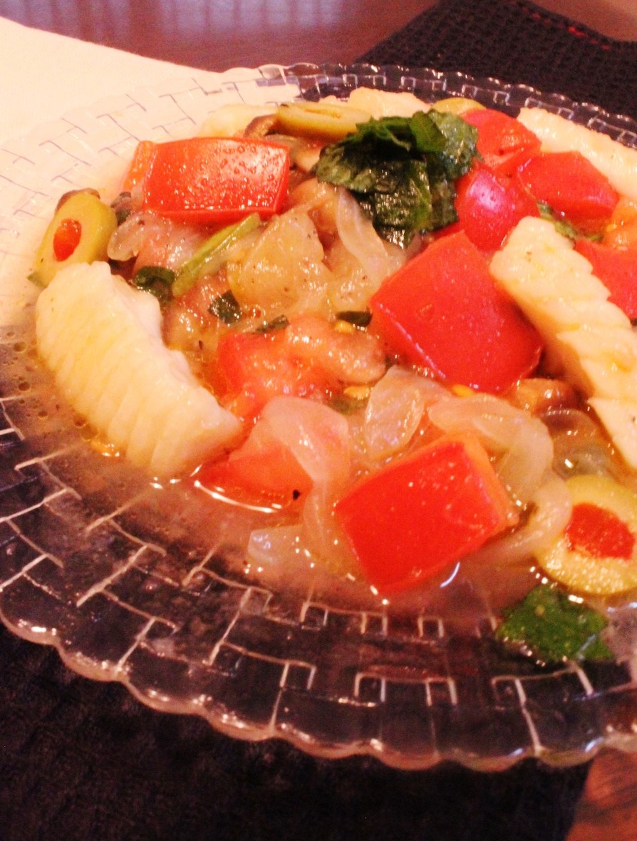 *☆冷凍イカと野菜の簡単マリネ☆*の画像