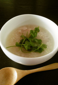 白身魚の中華粥
