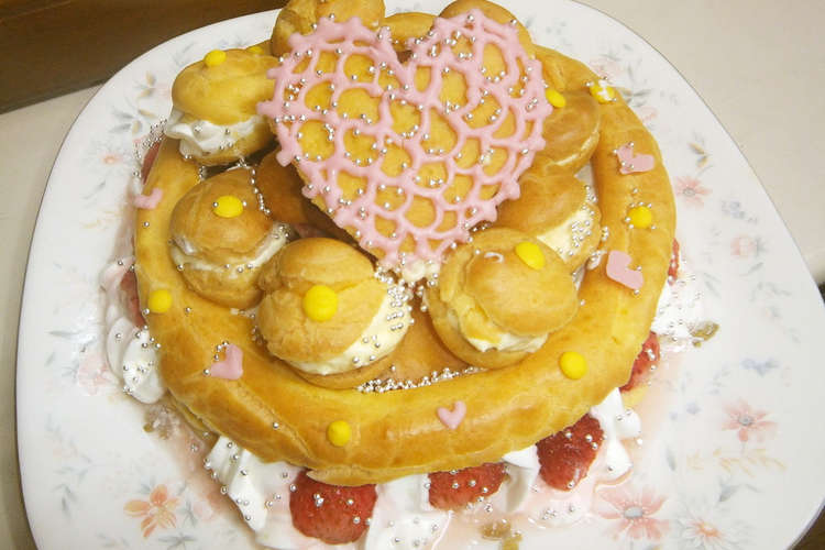 シュークリームの誕生日ケーキ レシピ 作り方 By キン肉まん クックパッド