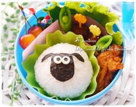 簡単!ひつじのショーンおにぎり☆キャラ弁