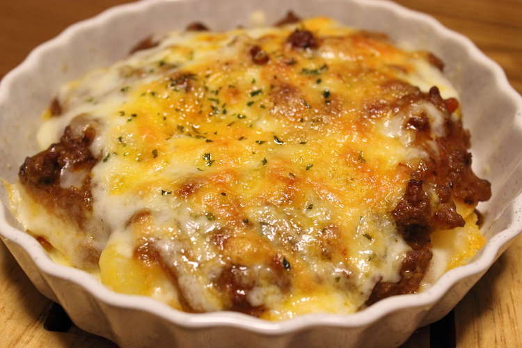 市販のミートソースで ポテトグラタン レシピ 作り方 By さはまる クックパッド 簡単おいしいみんなのレシピが375万品