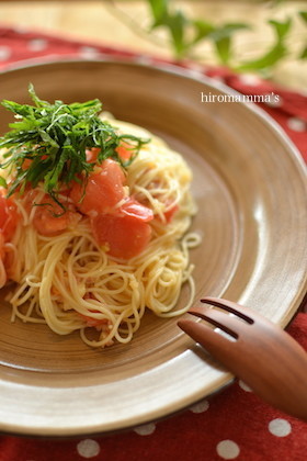 塩レモンとトマトの冷製カッペリーニの画像
