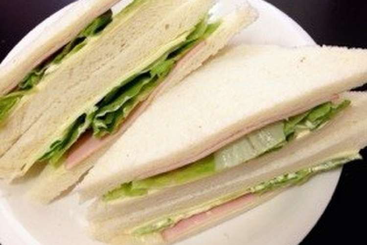 コンビニ風 ハムレタスサンド レシピ 作り方 By もりぞら クックパッド 簡単おいしいみんなのレシピが352万品