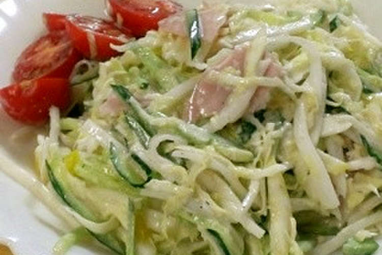 半端野菜でキャベツの千切りサラダ レシピ 作り方 By Anomalo クックパッド