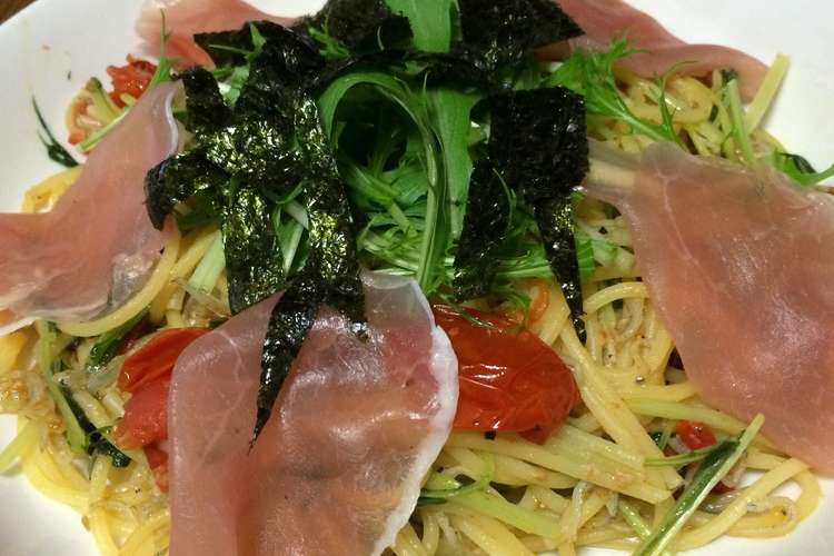 水菜とじゃこのペペロンチーノ レシピ 作り方 By ｌｏｖｅ姫ｃｈａｎ クックパッド