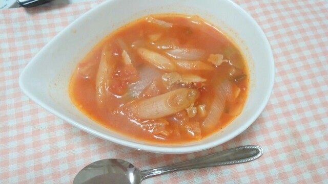 爽やか！トマトキムチスープの画像