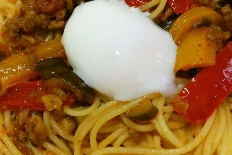 夏野菜たっぷりボロネーゼ風パスタ レシピ 作り方 By むすみ クックパッド 簡単おいしいみんなのレシピが356万品