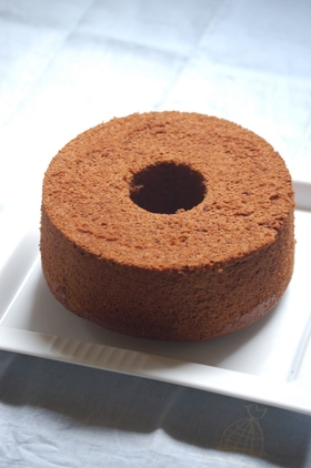 板チョコで☆チョコレートシフォンケーキ