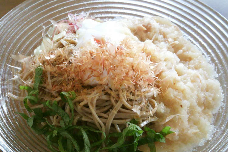 ツナ大根おろしと温玉 薬味でサッパリ蕎麦 レシピ 作り方 By こし彩 クックパッド 簡単おいしいみんなのレシピが351万品