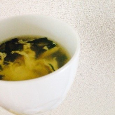 【簡単】ニラ玉中華スープの写真