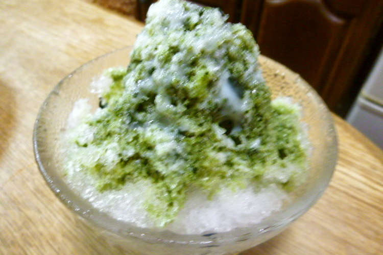 超簡単 手作り抹茶シロップでかき氷 レシピ 作り方 By Yumenonnon クックパッド 簡単おいしいみんなのレシピが360万品