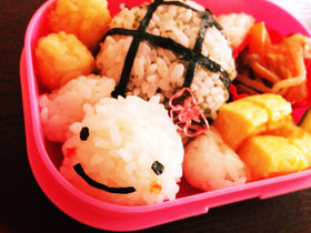 ★簡単キャラ弁★3Dカメさんおにぎり