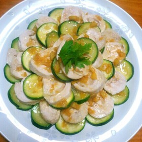 鶏肉とズッキーニの塩レモン蒸し