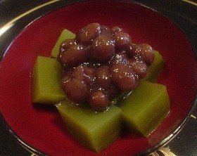 はなびし草の緑茶の寒天