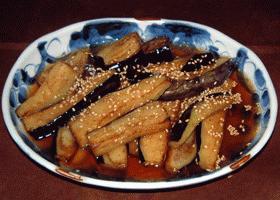 なすびの揚げ煮