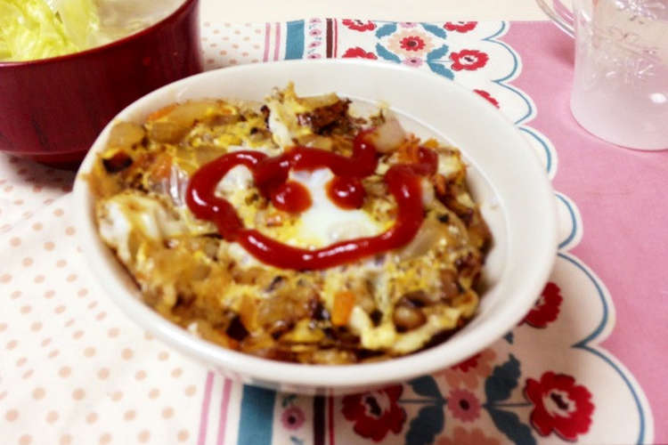 簡単一人飯 オムライス レシピ 作り方 By マツダリン クックパッド 簡単おいしいみんなのレシピが363万品