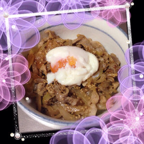 豚肉の柚子胡椒マヨ丼