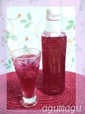 ☆・。レンジで赤シソジュース。・☆