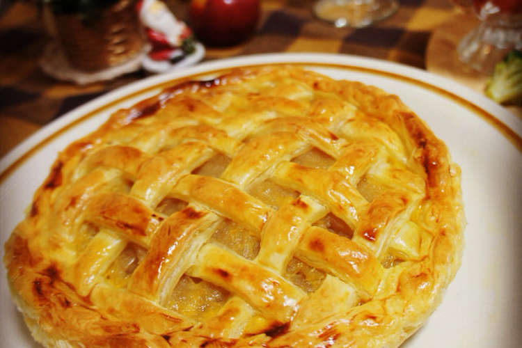 編み編みアップルパイ レシピ 作り方 By Mayucoro29 クックパッド
