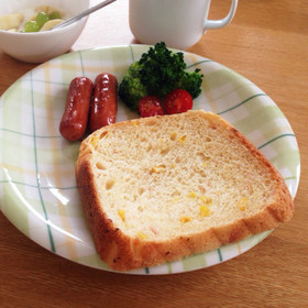 HBでコーングリッツ入りハムコーンパン