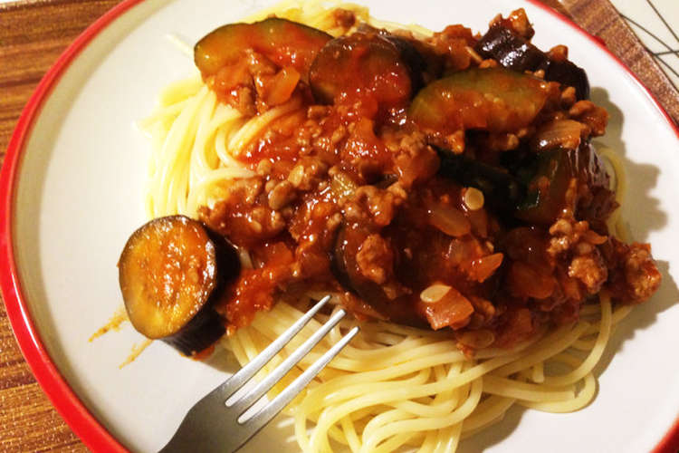 ナスとズッキーニの簡単ミートパスタ レシピ 作り方 By あくぼあぴーあ クックパッド 簡単おいしいみんなのレシピが354万品