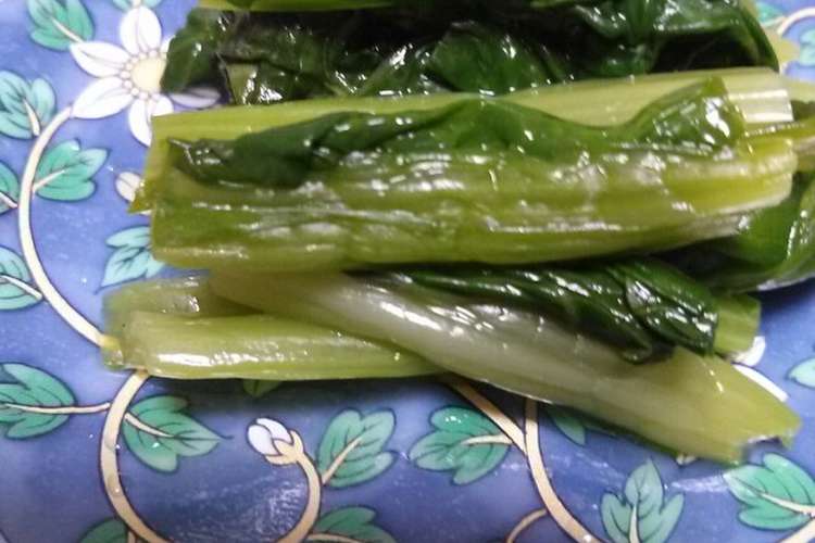 簡単 小松菜の野沢菜みたいな漬物 レシピ 作り方 By ジビジビ クックパッド