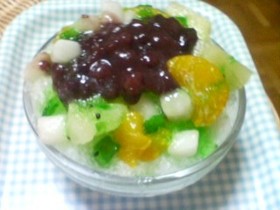 パッピンス(あずき入りカキ氷)