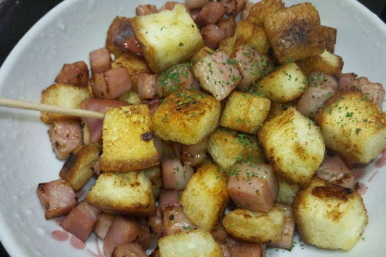 ベーコン 食パンの簡単おつまみ レシピ 作り方 By るか クックパッド 簡単おいしいみんなのレシピが352万品