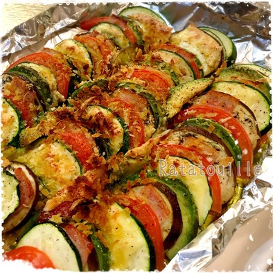 低糖質♡カラフル夏野菜のオーブン焼きの写真