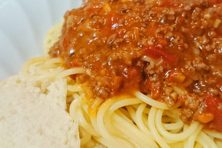 子供も大好き 簡単 ミートソースパスタ レシピ 作り方 By トーイまま クックパッド 簡単おいしいみんなのレシピが352万品